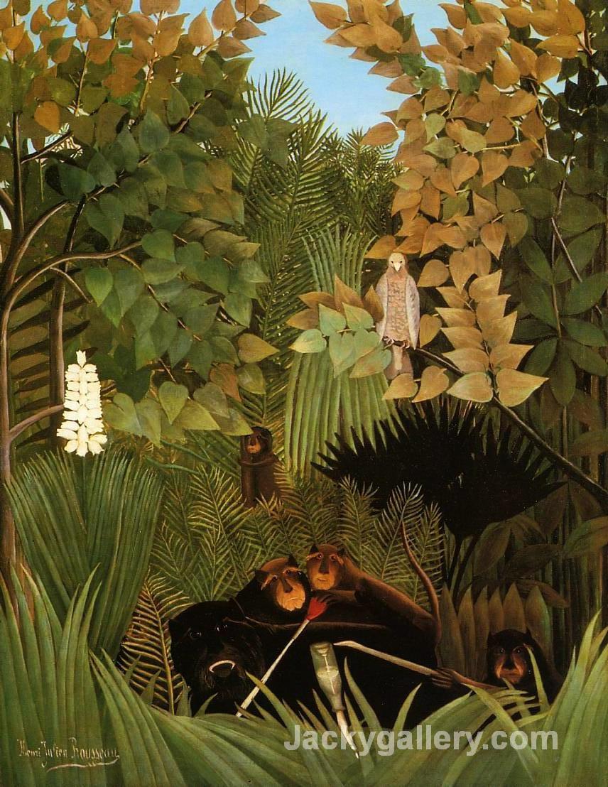 The Merry Jesters by Henri Rousseau paintings reproduction